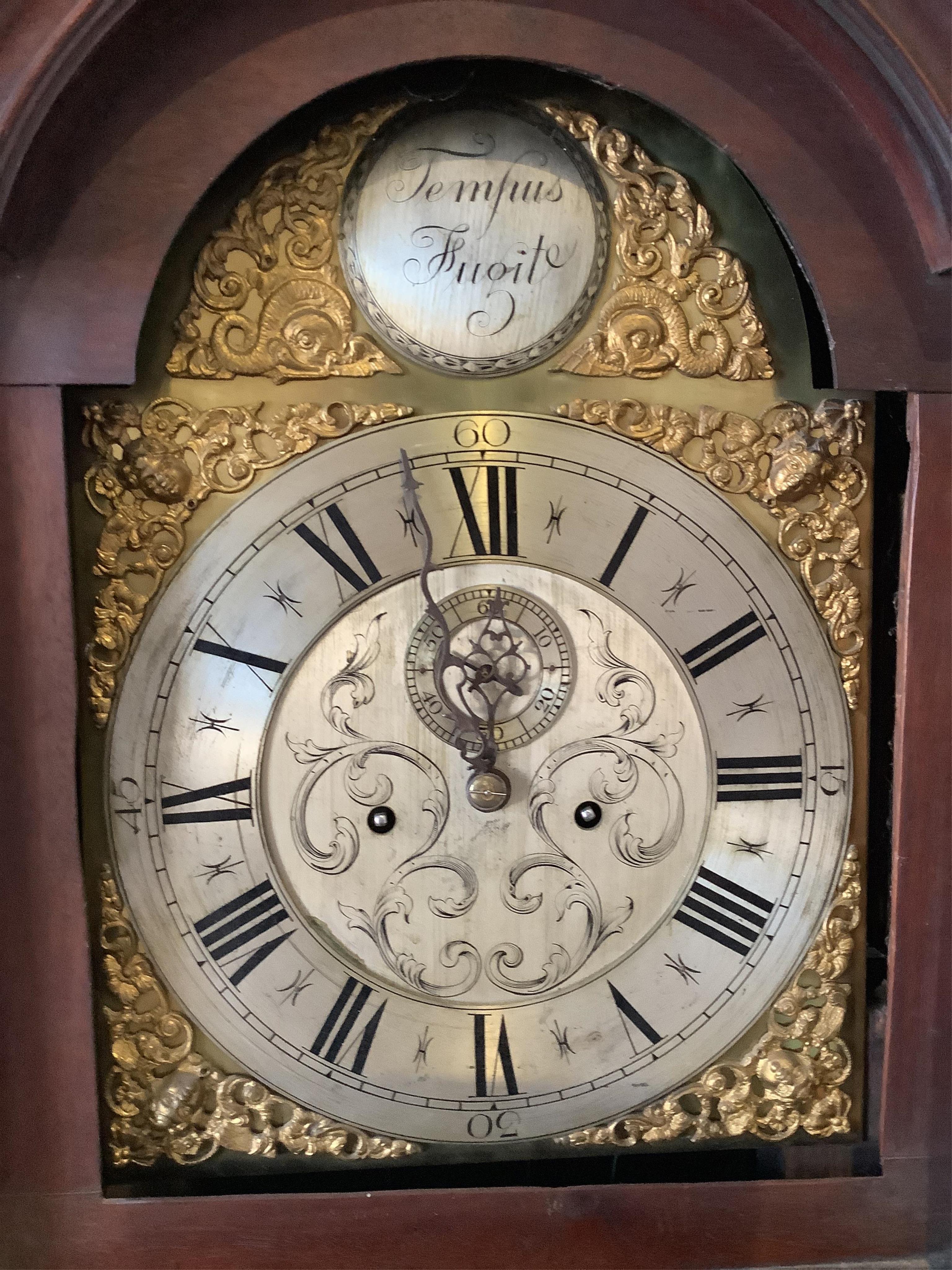 A George III mahogany eight day longcase clock, anonymous, c.1770